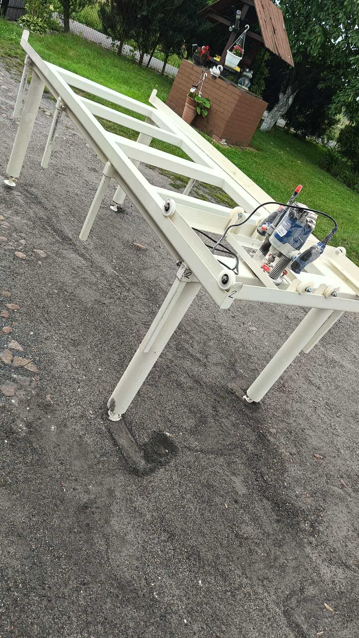 stół metalowy warsztatowy  stół do planowania drewna