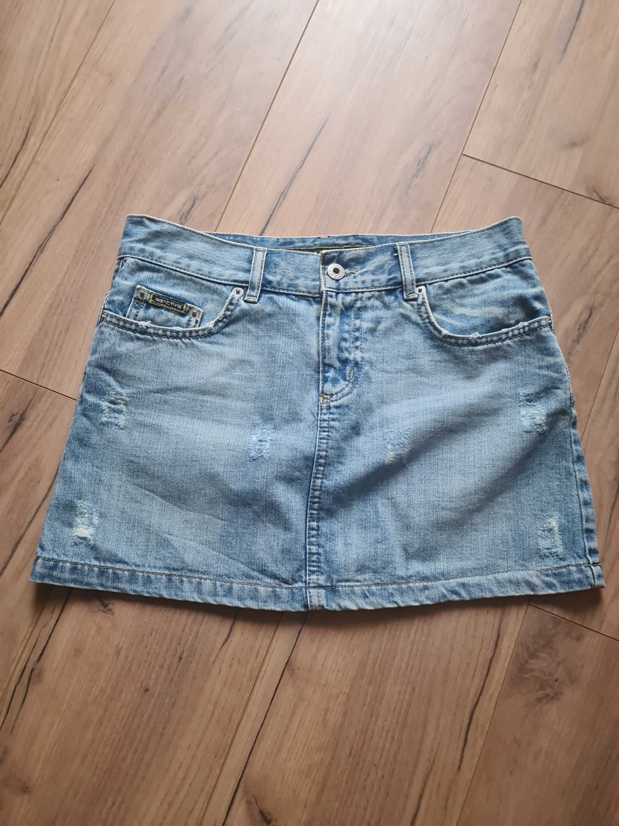 Jeansowa mini spodniczka