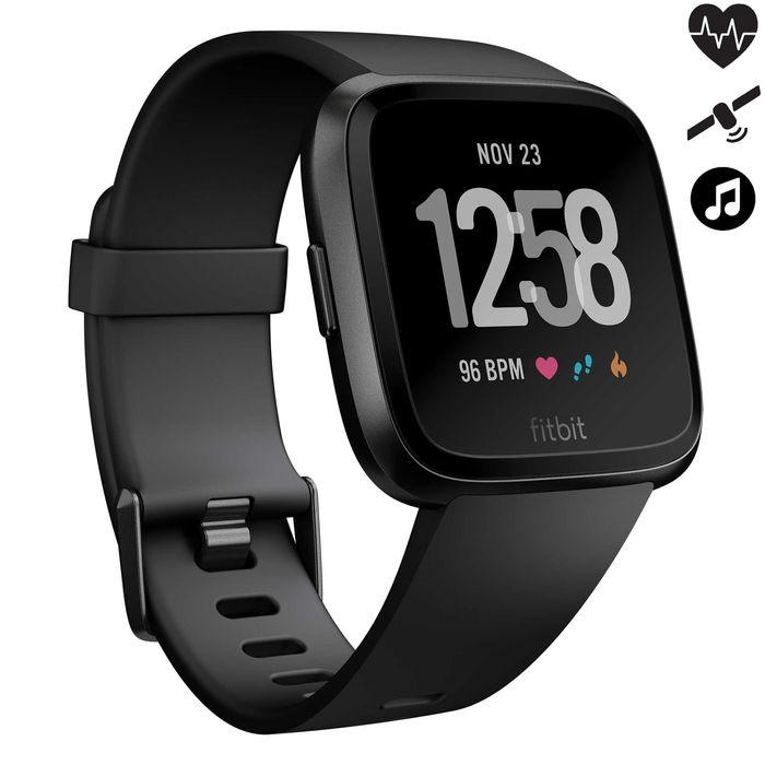 Smartwatch com Sensor Cardio Pulso Corrida Versa Preto + Pulseira