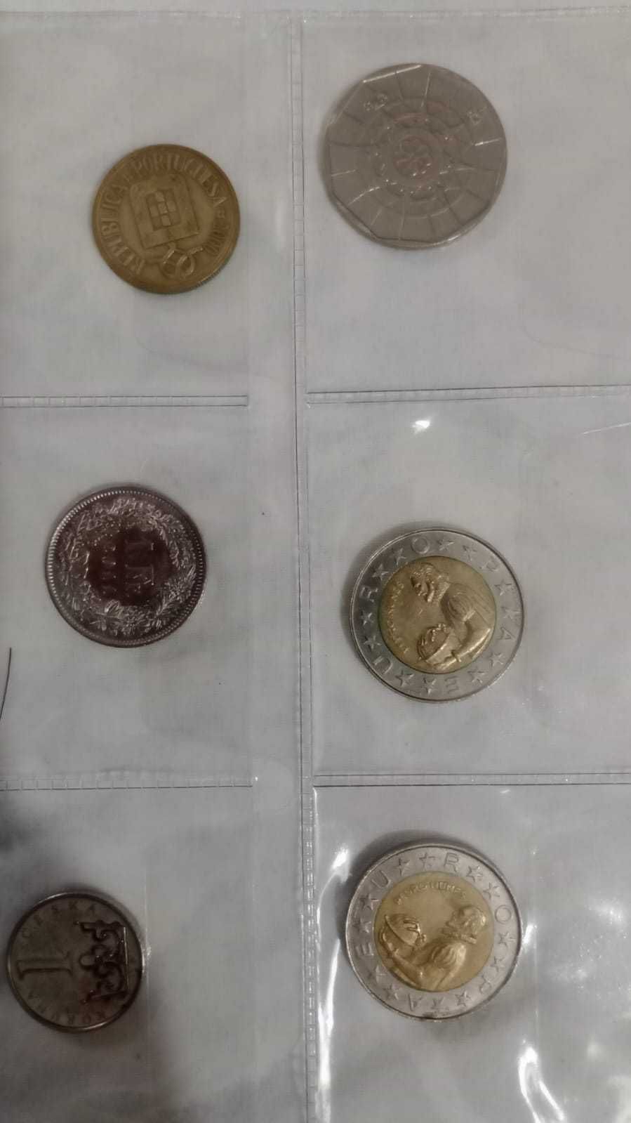 Lote de moedas antigas portuguesas – escudos e comemorativas