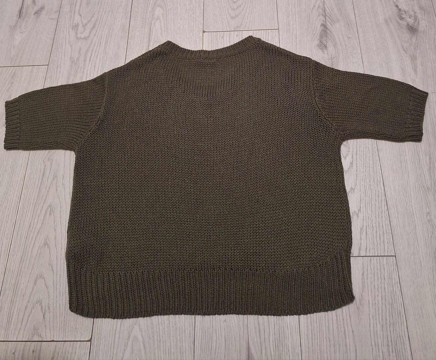 Sweter damski oversize khaki