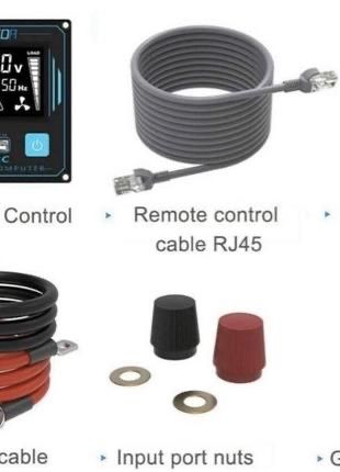 Перетворювач напруги edecoa 12v до 230v 1500/3000w