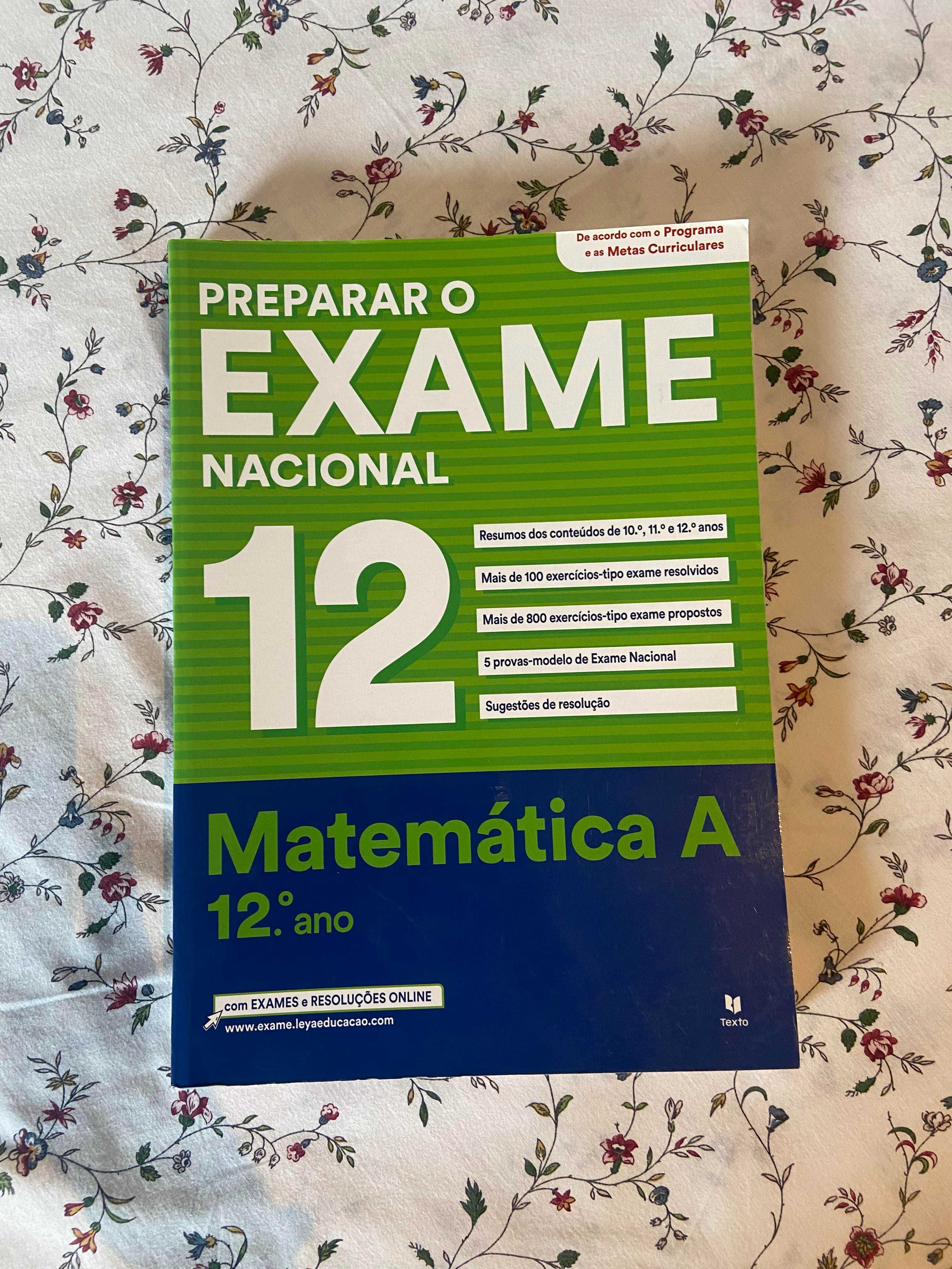 Livros de preparação exame Matemática A 12º