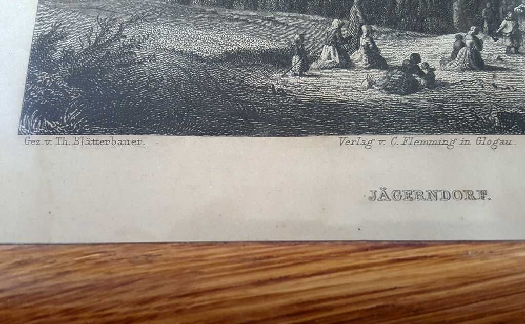 Staloryt z akwafortą - autorstwa GEORG (Joseph Georg)Pommer z 1885 rok
