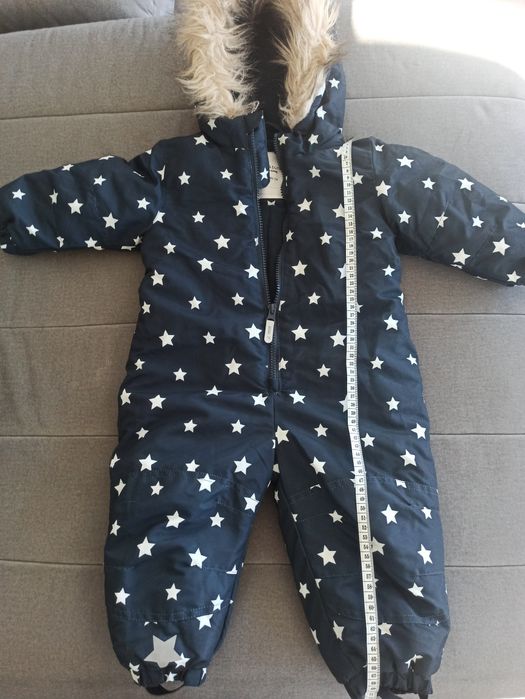 Kombinezon zimowy 80 86 gwiazdki chlopiec