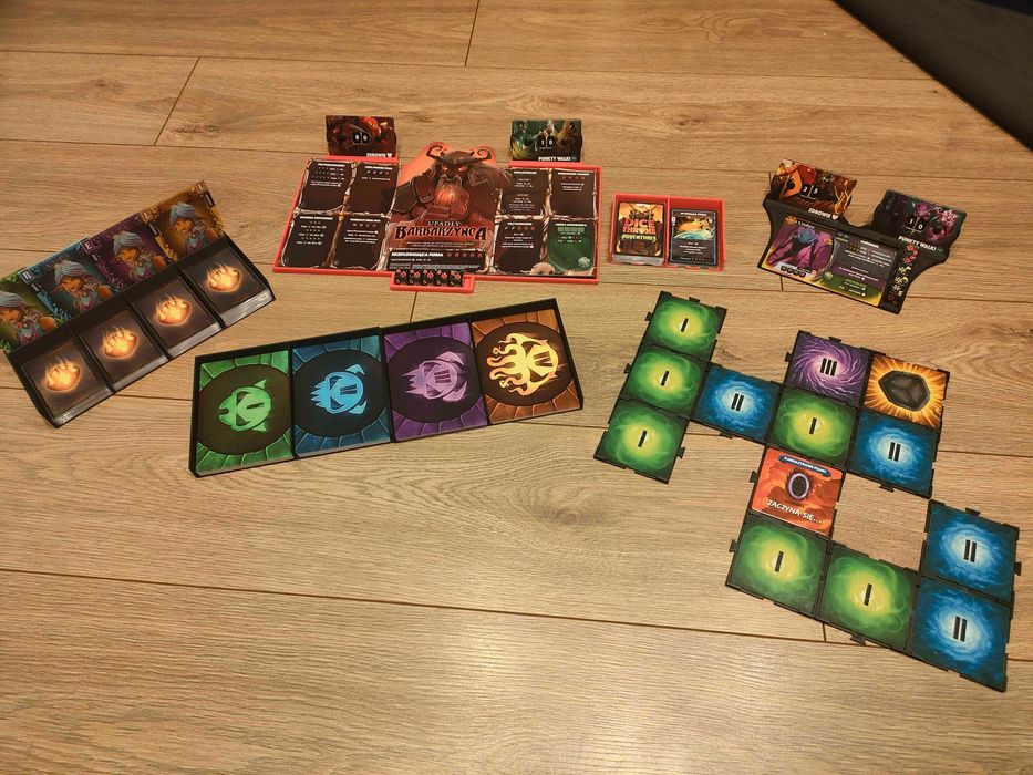 Dice throne adventures plansza na bossa + organizery