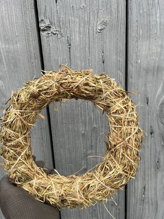 Каркаси віночки з сіна заготовки декор