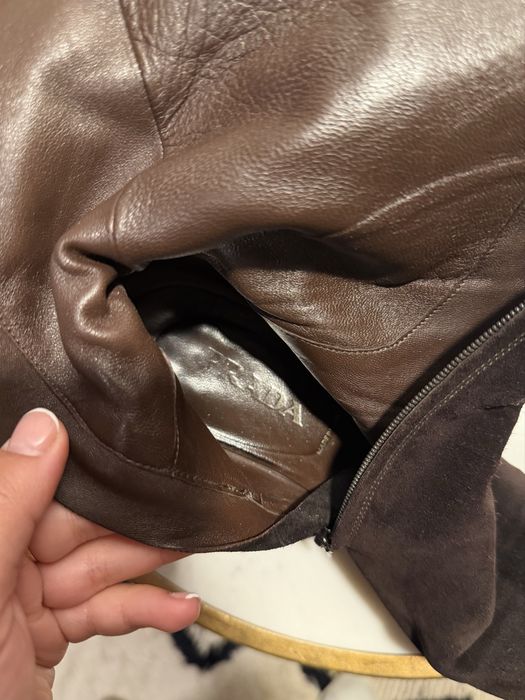 Botas castanhas Prada