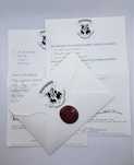 List z Hogwartu personalizowany handmade kartka prezent Harry Potter