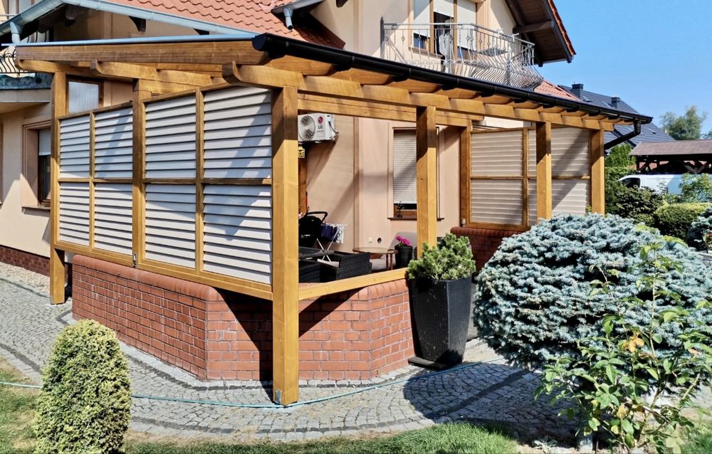 Rolety, żaluzje tarasowe, drewniane, regulowane, ruchome PORDUCENT