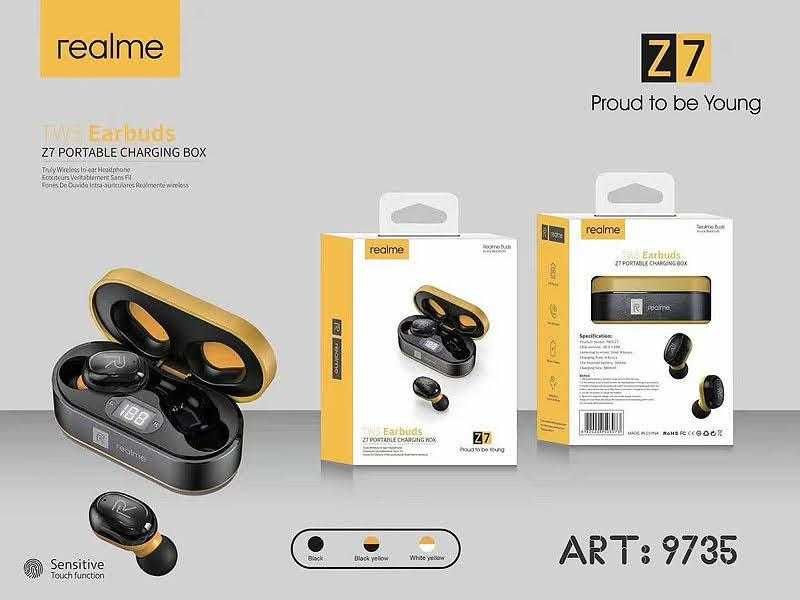 Наушники Realme BUDS AIR Z7 (K) Black Блютуз-Гарнітура