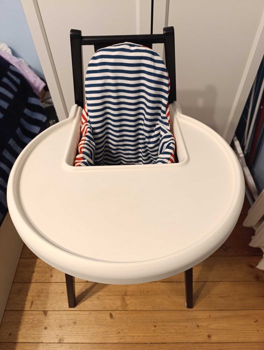 Krzesełko do karmienia drewniane Ikea