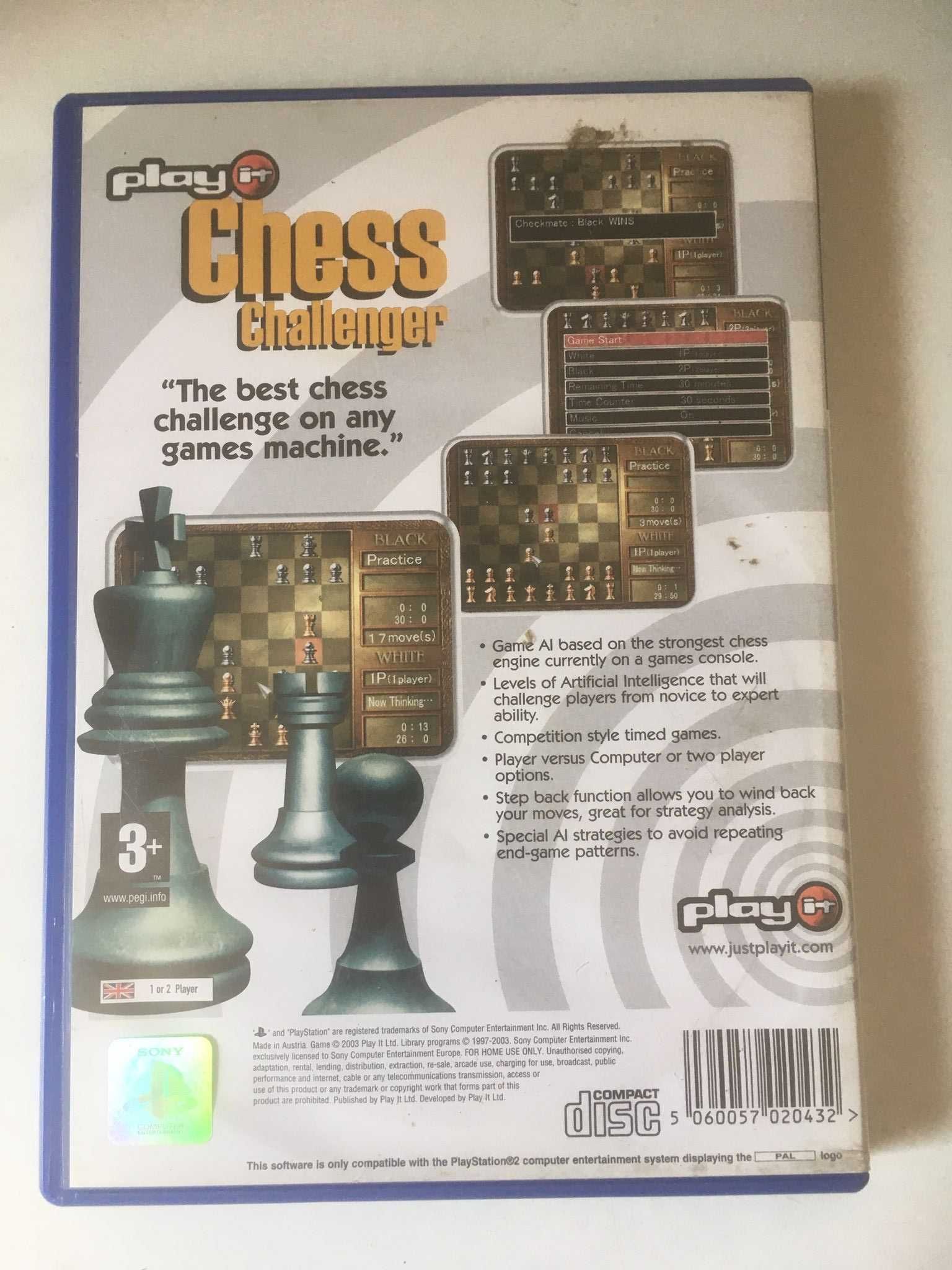 PS2 - Play It Chess Challenger