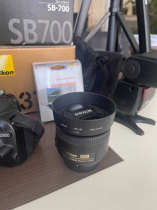 Nikon D3100, DX 18-105mm, DX 35mm, SB-700(new), штатив+фильтр+сумка