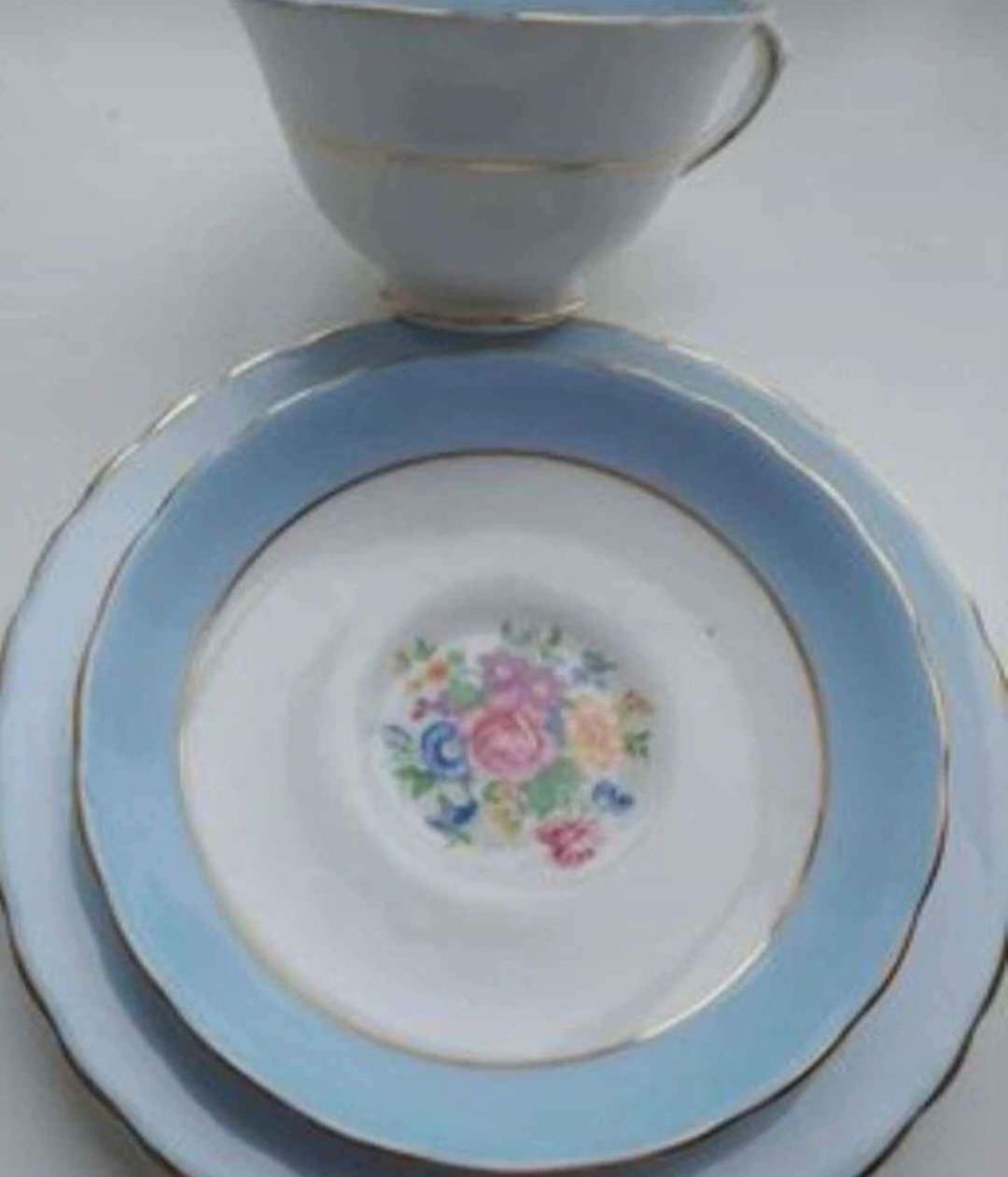 Royal Tuscan trio,  zestaw śniadaniowy,  porcelana