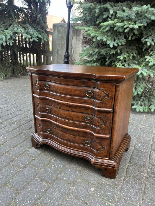 Stylowa Drewniana Komoda Kolonialna Stolik Z Szufadami Po Renowacji