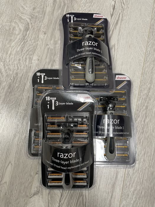 Бритва Бритвенный станок +18 насадок на 3 лезвия