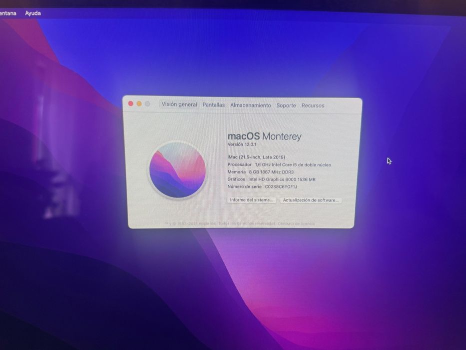 APPLE IMAC A1418  21.5 polegadas