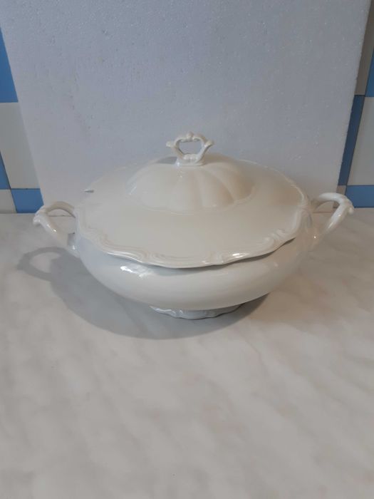 Stara Waza na zupę PRL sygnatura Bogucice bez malatury