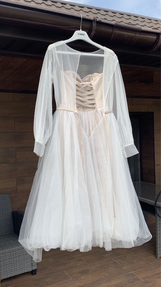 Випускна/ вечірня/ весільна біла сукня LA MARIEE