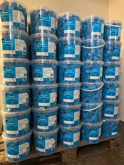 300 szt klipsow 1 mm system poziomowania plytek WEBEKO