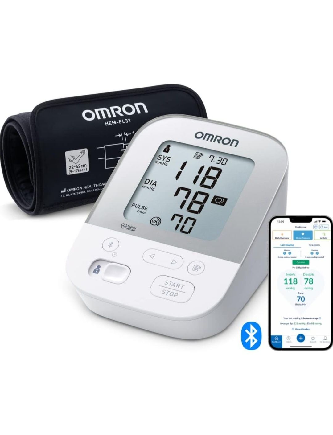 Ciśnieniomierz Omron X4 Smart naramienny Bluetooth pomiar ciśnienia ap