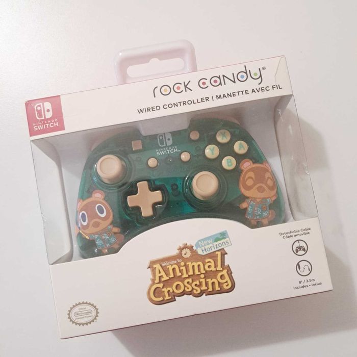 Comando Transparente Animal Crossing Rock Candy Nintendo Switch