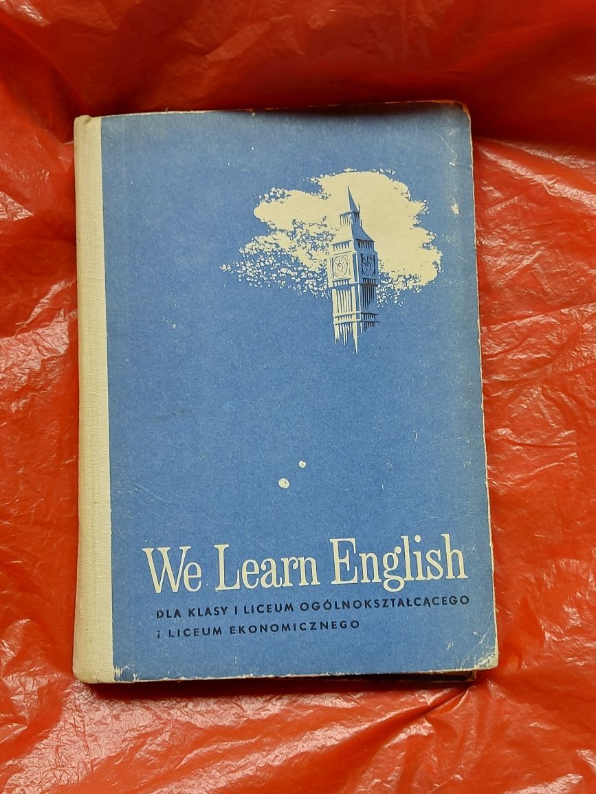 Książka We Learn English 1969rok