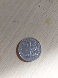 Dwie monety 100 zł i 50 zł  z 1990 z Orłem