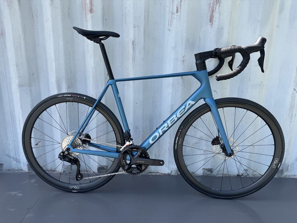Rower szosowy Orbea Orca M35i rozm 55 Slate Blue 105 Di2 koła carbon