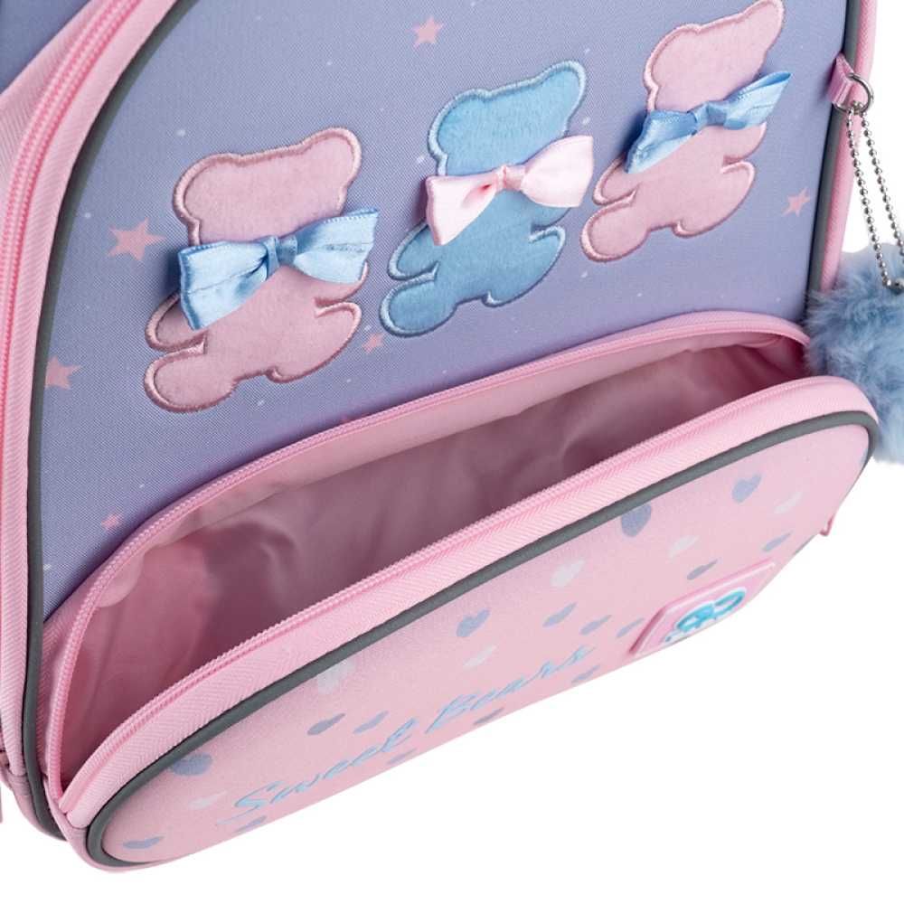 Рюкзак шкільний каркасний GoPack Education Lovely Bears + пляшка KIte