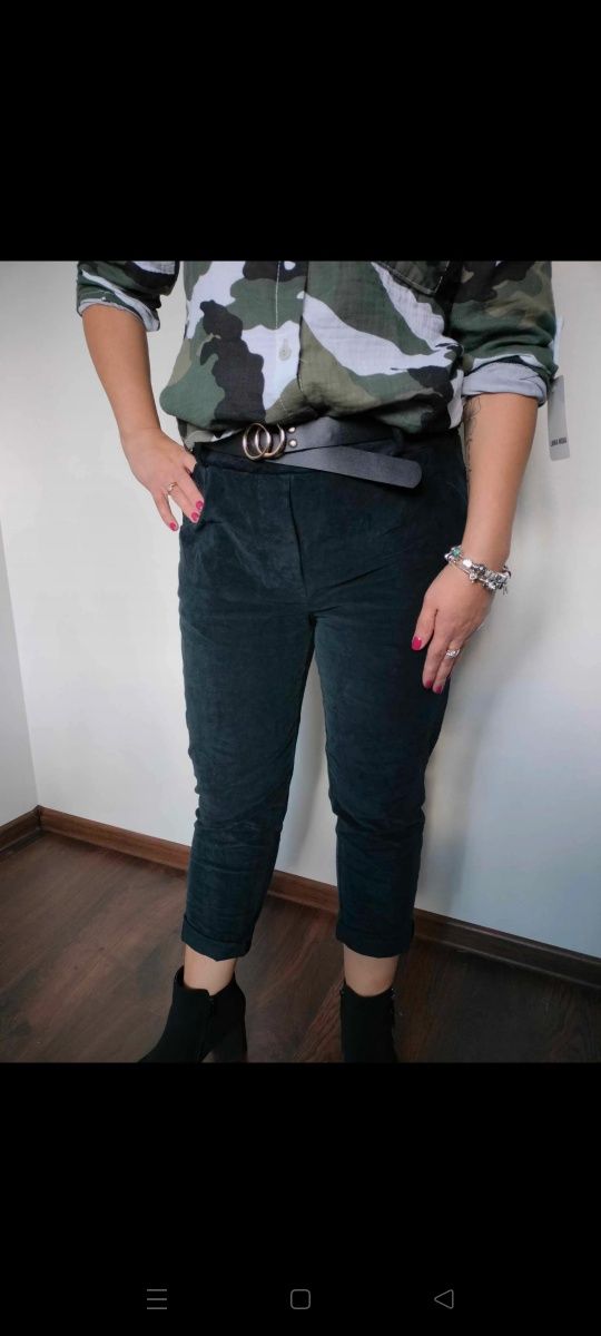Spodnie sztruksowe typu MOMFIT roz.uniwersalny