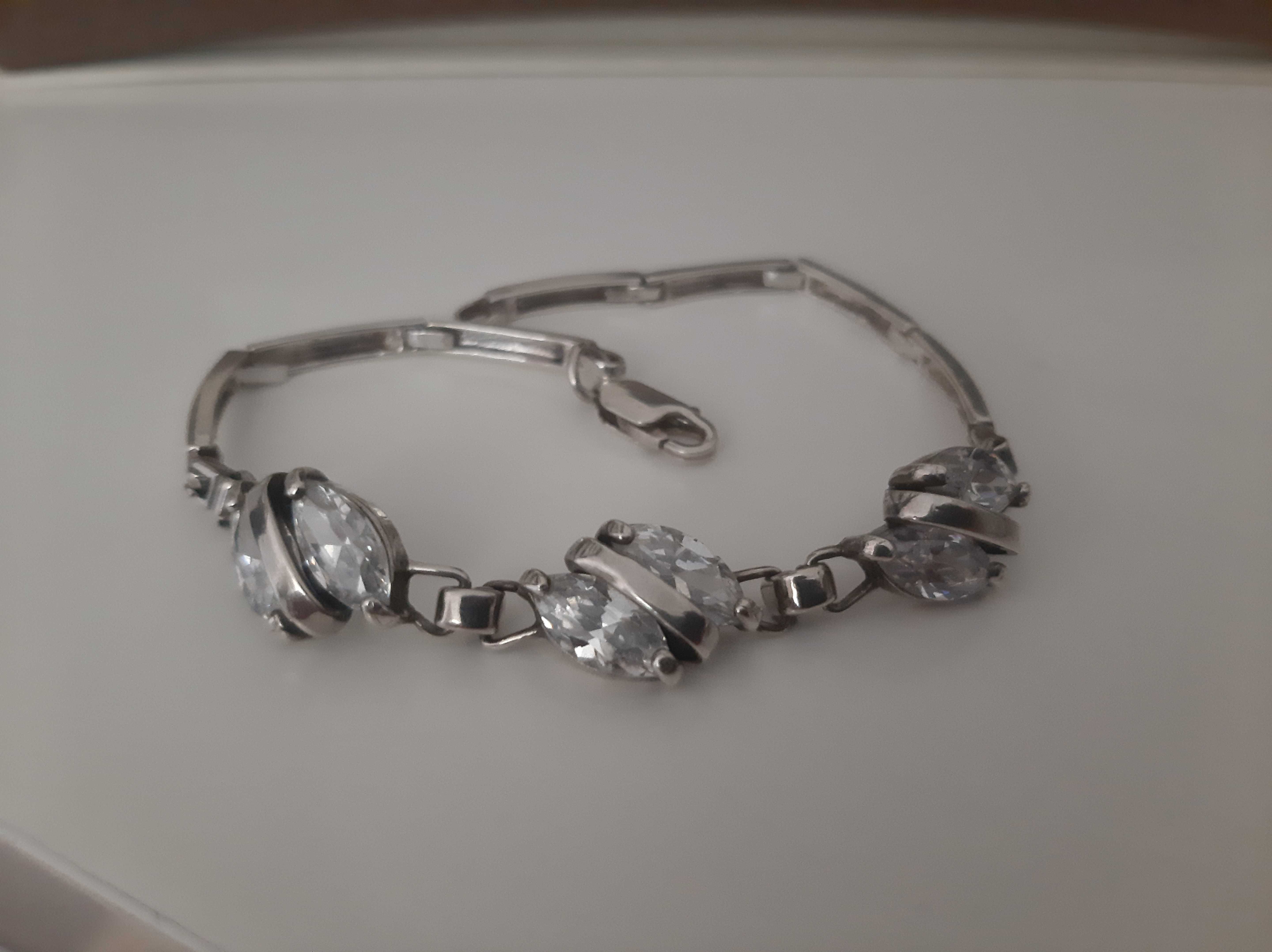 APART bransoletka srebrna z cyrkoniami