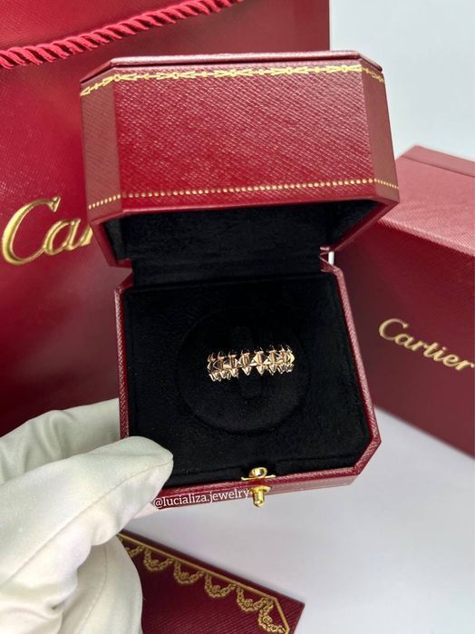 Золотое Кольцо в стиле Cartier Clash