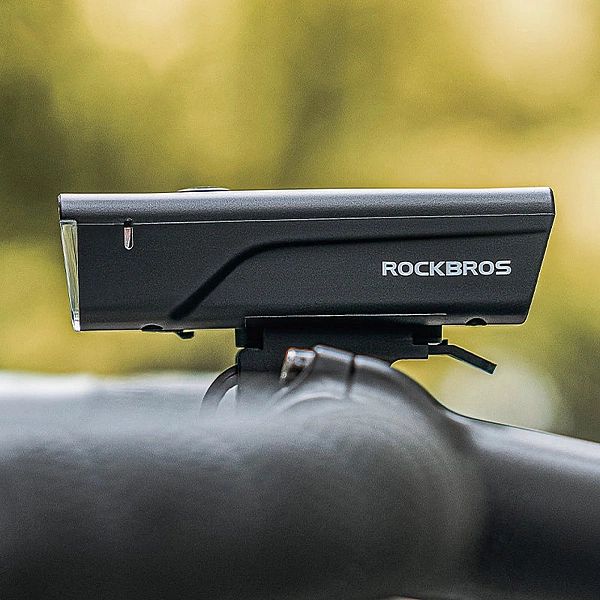 Lampka rowerowa przednia Rockbros 260 lm + kabel USB-C - USB-A - czarn