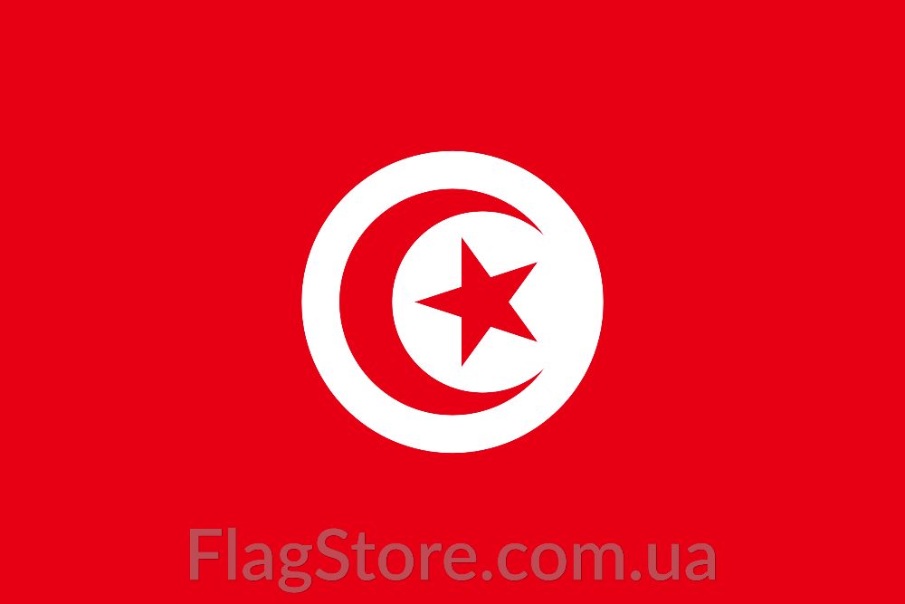 Флаг Туниса 150*90 см прапор Тунісу - flag of Tunisia