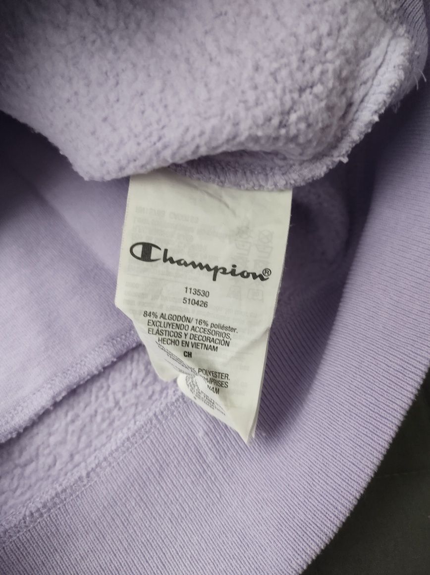 Champion rozmiar S bluza liliowa crop top damski bawełniany