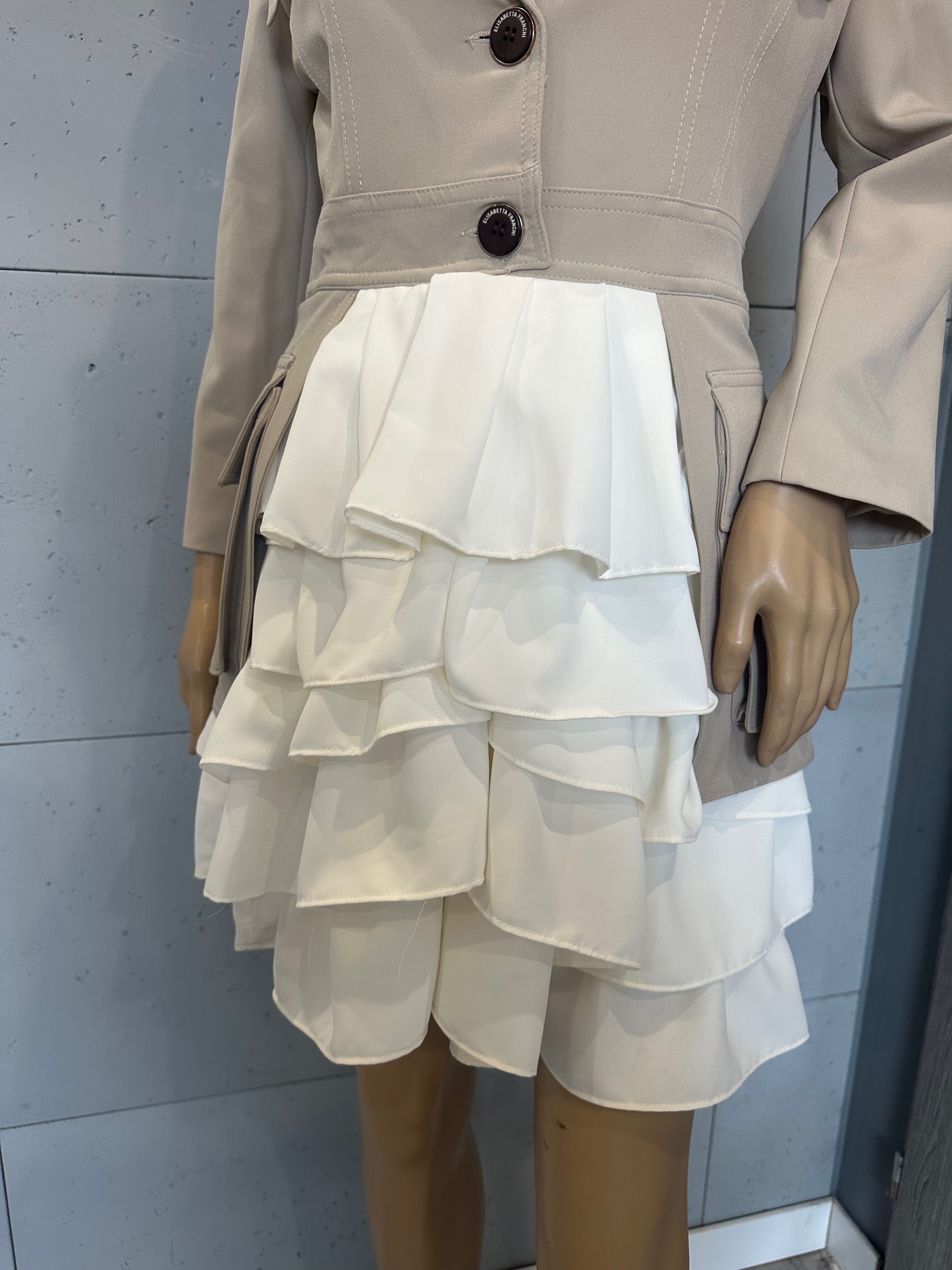 Elisabetta Franchi sukienka z falbankami M %%