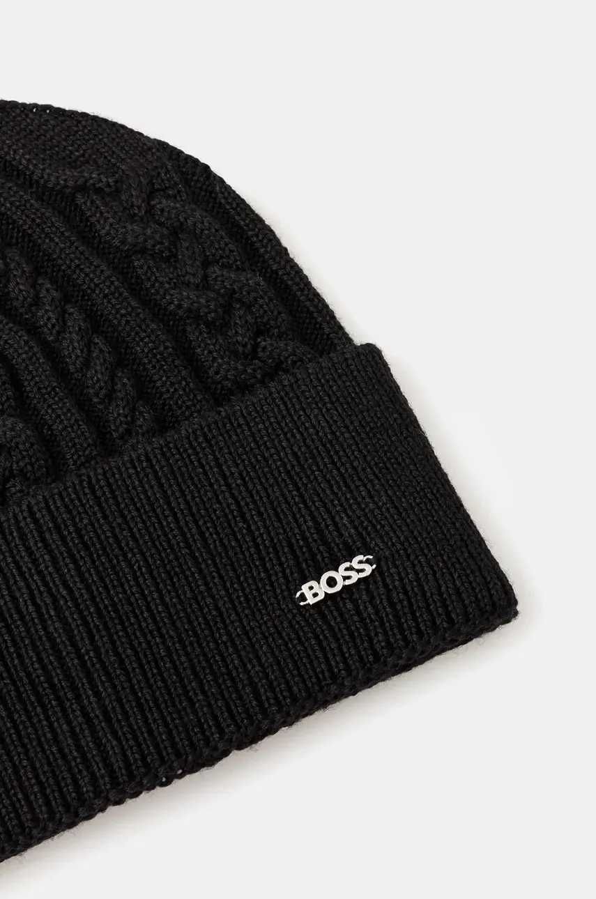 Hugo Boss оригінальна жіноча вовняна шапка BOSS