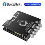 Wzmacniacz 2.1 Bluetooth 5.1 USB AUX 2x160W + 220W