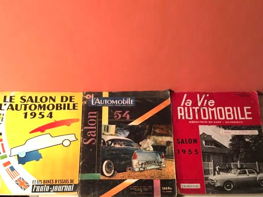 SALÃO AUTOMÓVEL - 1954 / 5 - 3 revistas francesas