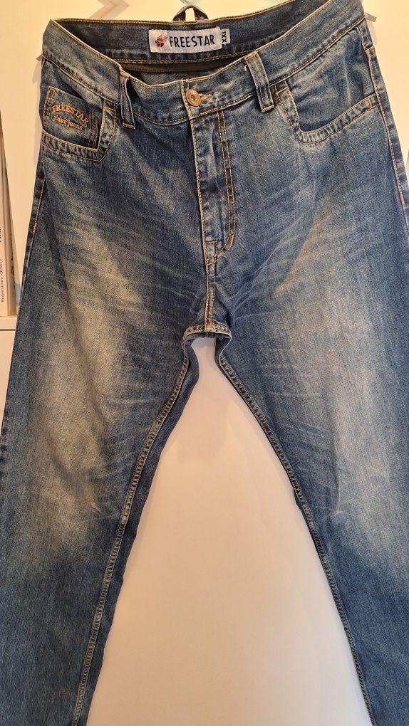 Spodnie motocyklowe jeans męskie xxl