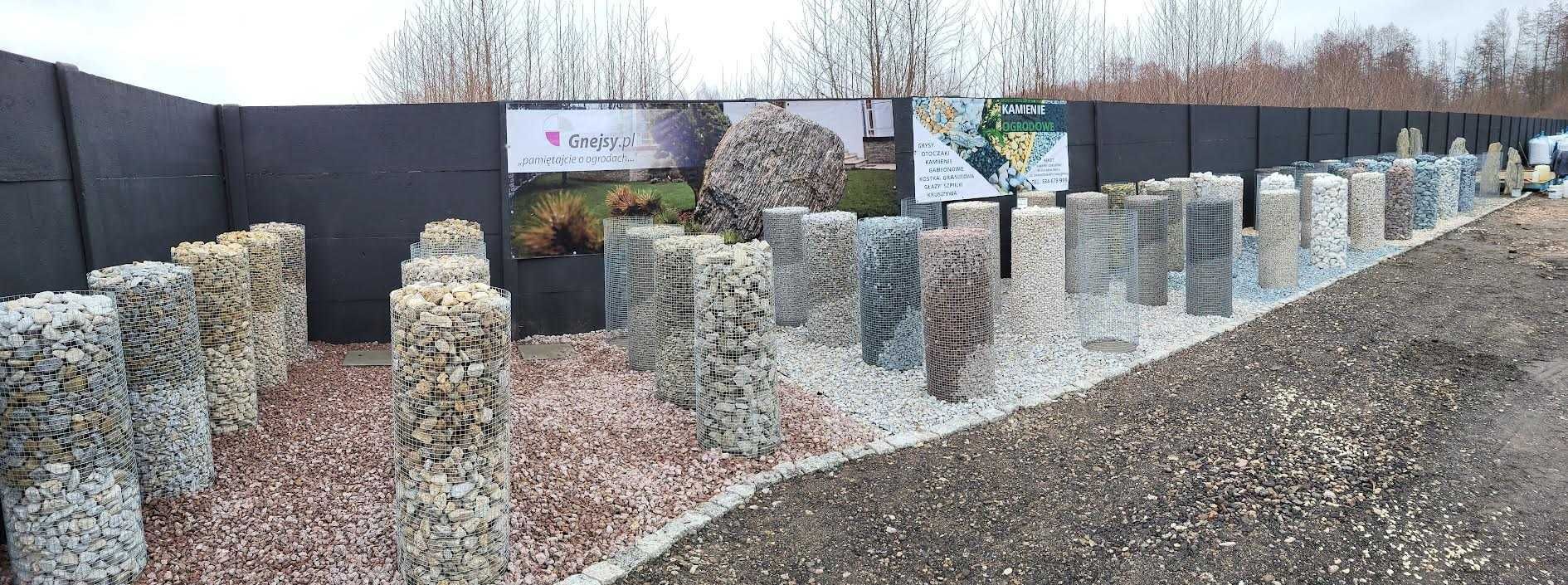 Grys Crystal White 16 Kamienie ogrodowe dekoracyjne ozdobne