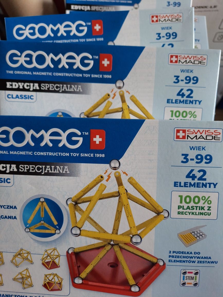 Nowe klocki magnetyczne Geomag, dwa zestawy