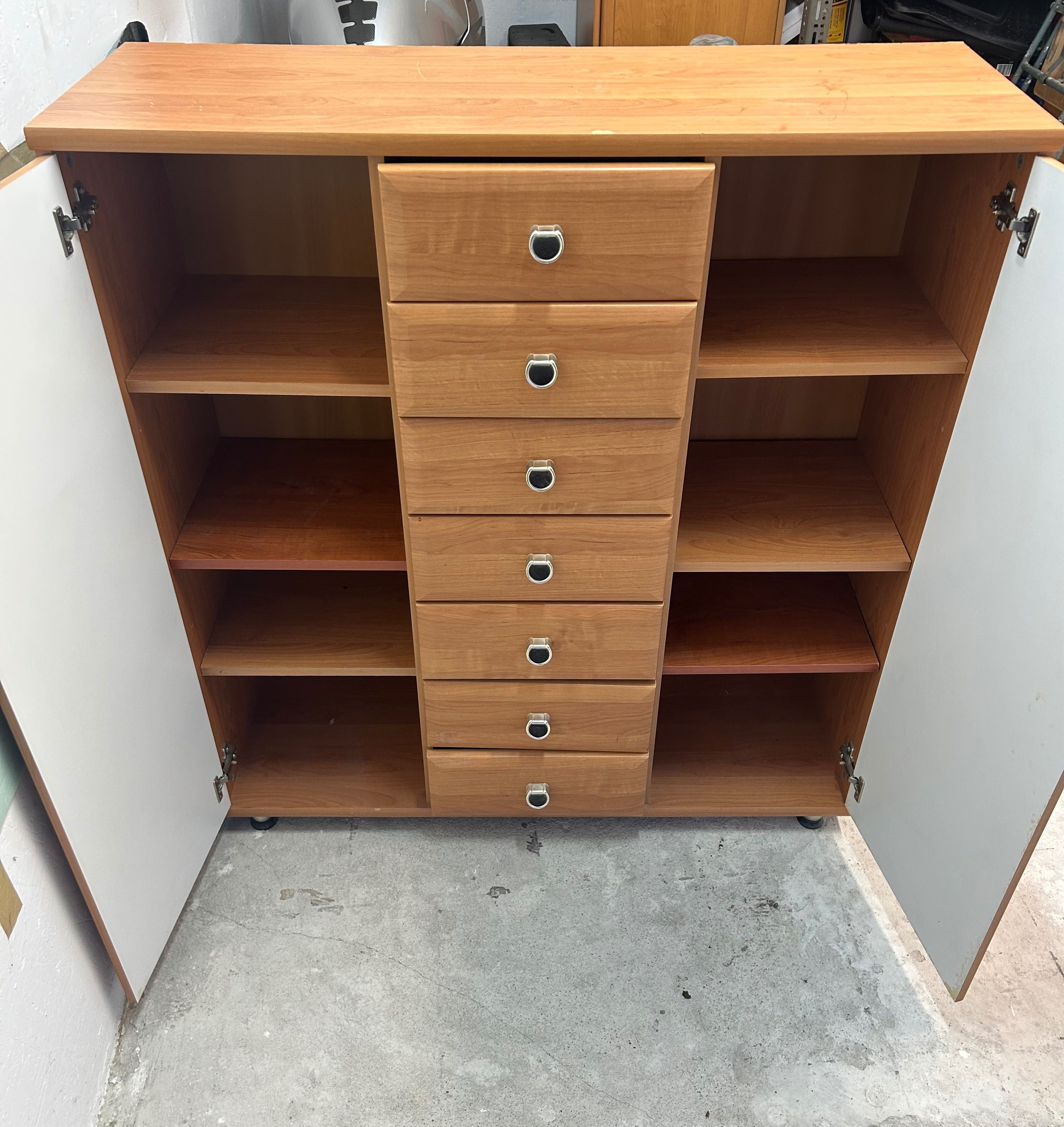 Regał z szufladami 102x33x112