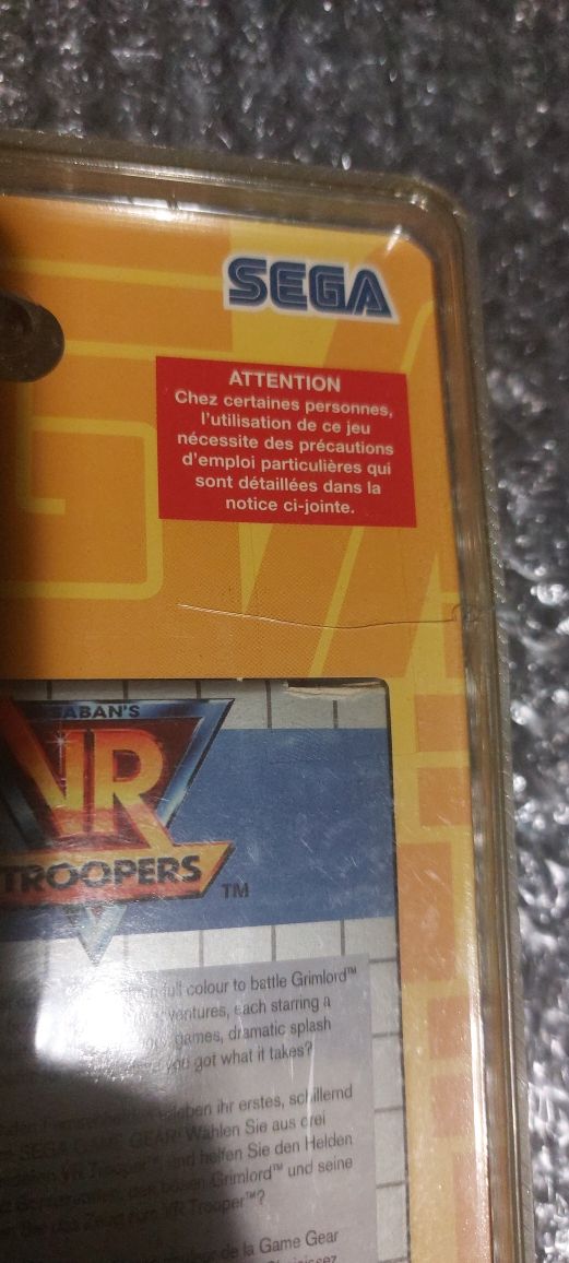 Vr troopers Sega Game Gear SELADO