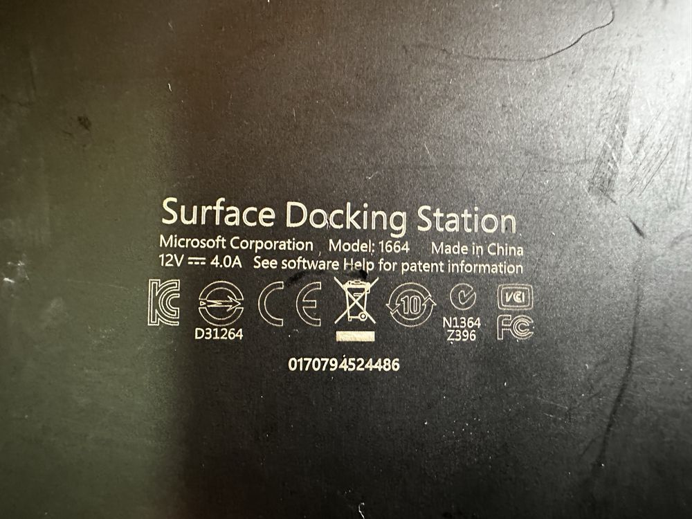 Док-станція Microsoft Surface Pro 3 Docking Station - 1664