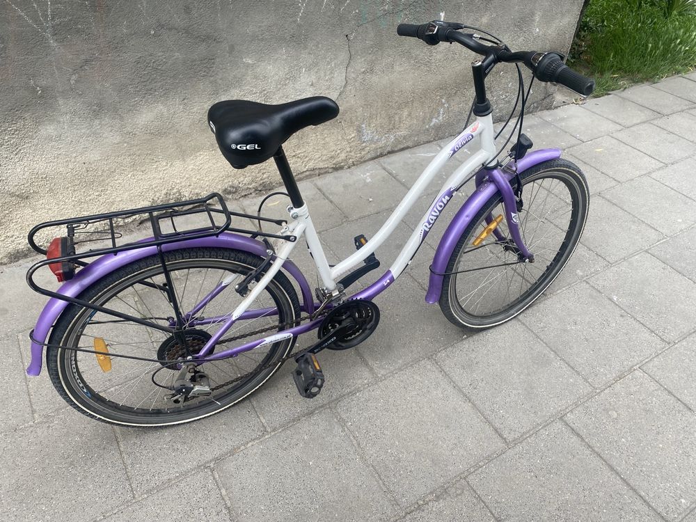 Rower dziewczęcy damka regulowane siodełko -24”
