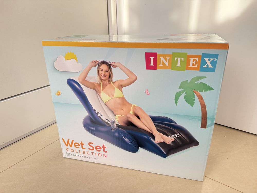 Leżak fotel materac do pływania na basen INTEX 58868 mocny