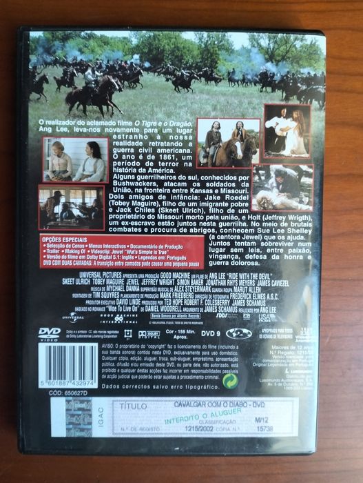 DVD Cavalgar com o Diabo